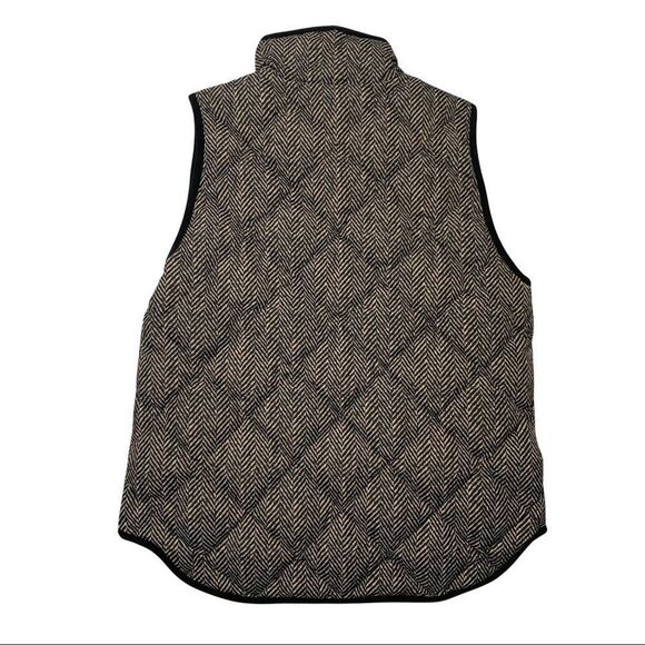 J. Crew Factory Women's Quilted Printed Puffer Vest 02533 SZ M - Picture 2 of 8